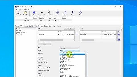 How to convert VP9-codec MKV to ProRes-codec MOV (XMedia Recode)