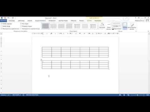 Video: Kako Napraviti Tablicu U Wordu