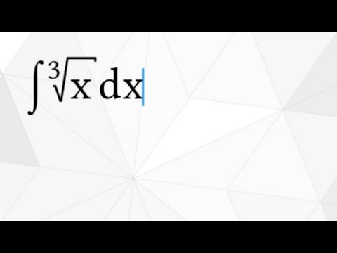 Integral of Cube root of x dx