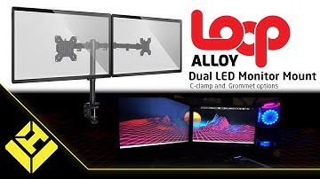 ALD Unboxing - Dual Monitor Setup - Loop Alloy Dual LED Monitor Mount with C-clamp