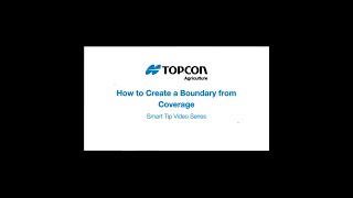 How to Create a Boundary from Coverage