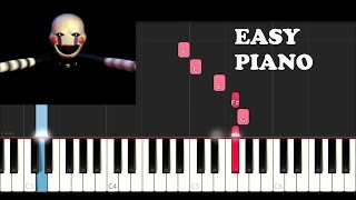 FNAF Song - The Puppet Song (Tryhardninja)(EASY Piano Tutorial) chords