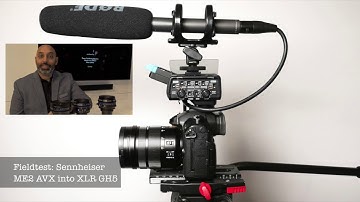 Panasonic GH5 XLR Adapter DMW-XLR1 with Sennheiser + Rode  Mics