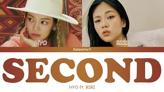 HYO ft. BIBI (효연 ft. 비비) - Second (세컨드) [Color Coded Han_Rom_Eng]