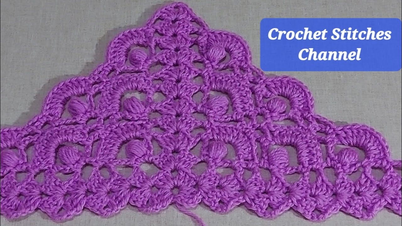 How to crochet an easy triangle Shawl step by step YouTube