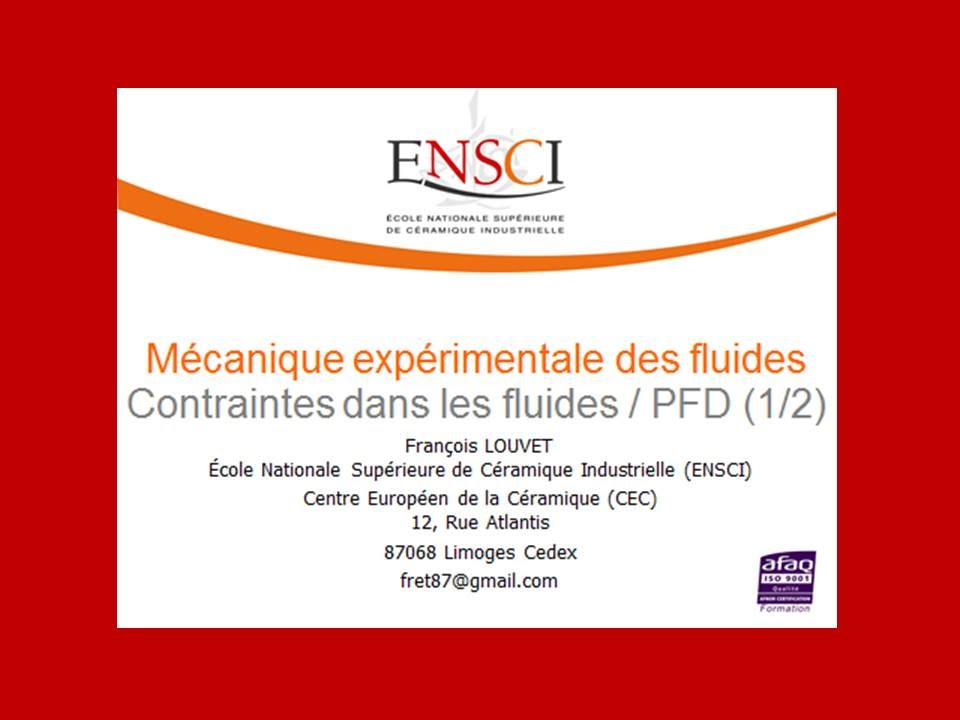 Contraintes dans les fluides (1/2)