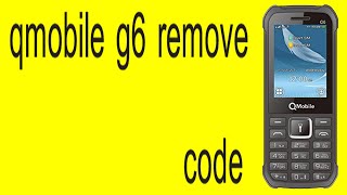 qmobile g6 unlock code