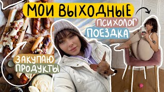 Уехала за город, психотерапия, закупаю продукты, готовлю хот доги.