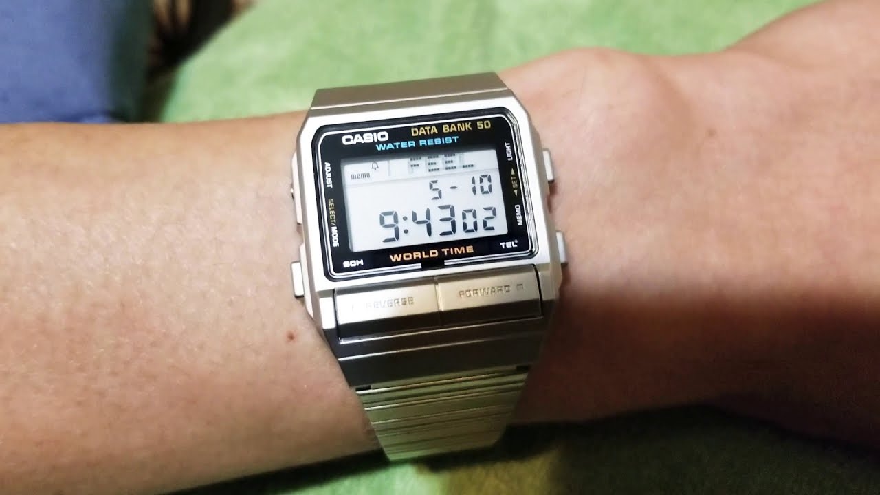 Casio DB-810 Data Bank Watch Guide & Review - YouTube