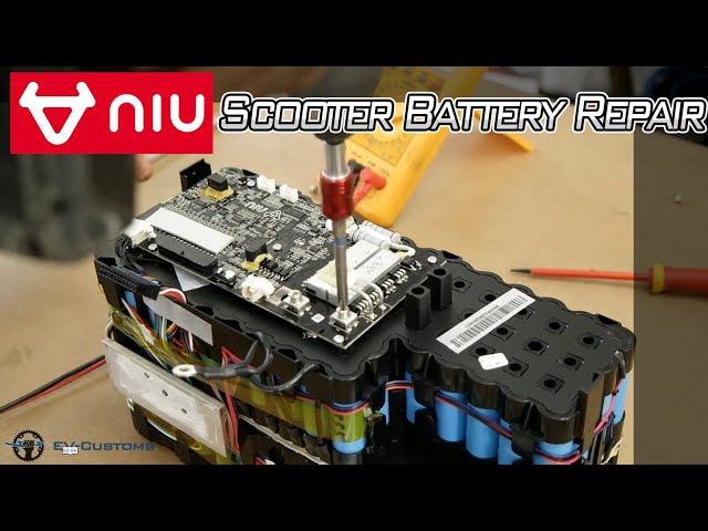 NIU Electric Scooter 60V 26Ah Battery Repair, issue appears after charging  it at high temperatures - YouTube