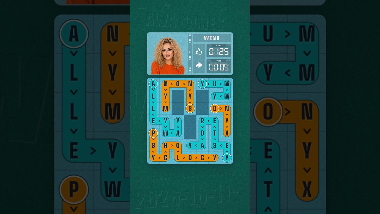 LinkedIn Wend #125 solved board for October 11, 2026, 7x7 grid