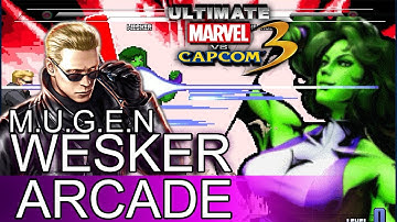 MUGEN UMVC3 Wesker Play ArcAde Time Should Never Die
