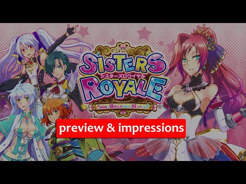 Sisters Royale - Five Sisters Under Fire! Preview on Nintendo Switch (shmup / shoot 'em up)