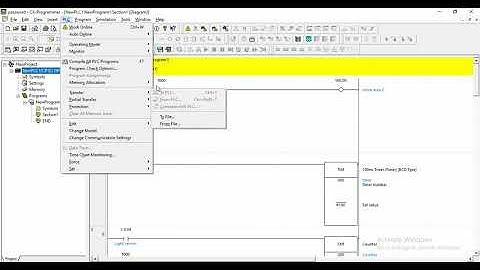 วิธีการใส่และปลดล็อก password PLC Omron