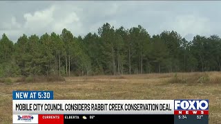 Mobile considers deal to make 150 acres near Rabbit Creek off limits to development