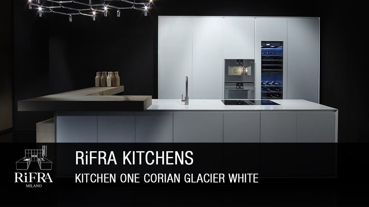 Rifra Cucina Modello One In Corian Glacier White Youtube