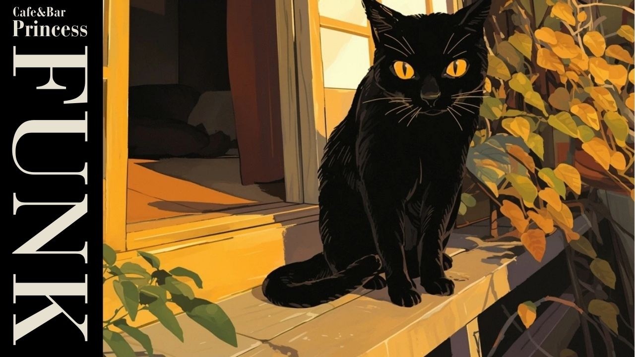 Mellow Study Groove | Funk Guitar Chillhop 🎧 | Selected by the Black Cat | Chill, Groove & Focus