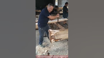 Rough Hewing a Log: The First Step of Traditional Woodworking