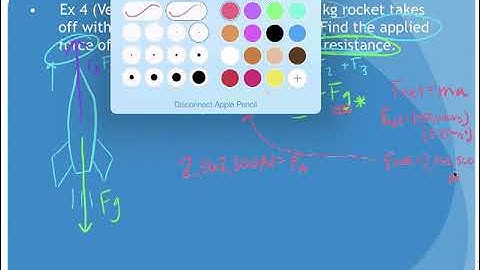 Vertical Acceleration Net Force Math Example Note Video