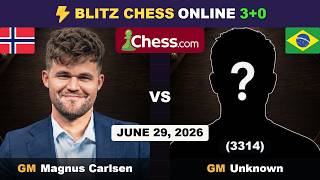 Magnus Carlsen vs Strong Grandmaster | Blitz Chess 3 0 | June 29, 2026