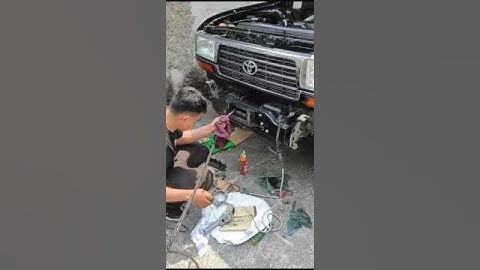 Install winch original land cruiser VXR80