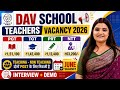 DAV PUBLIC SCHOOL TEACHERS VACANCY 2026: PGT TGT PRT NTT &amp; Others | Teaching &amp; Non-Teaching Posts