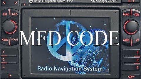VW Radio Navigation System MFD code ( unlock )