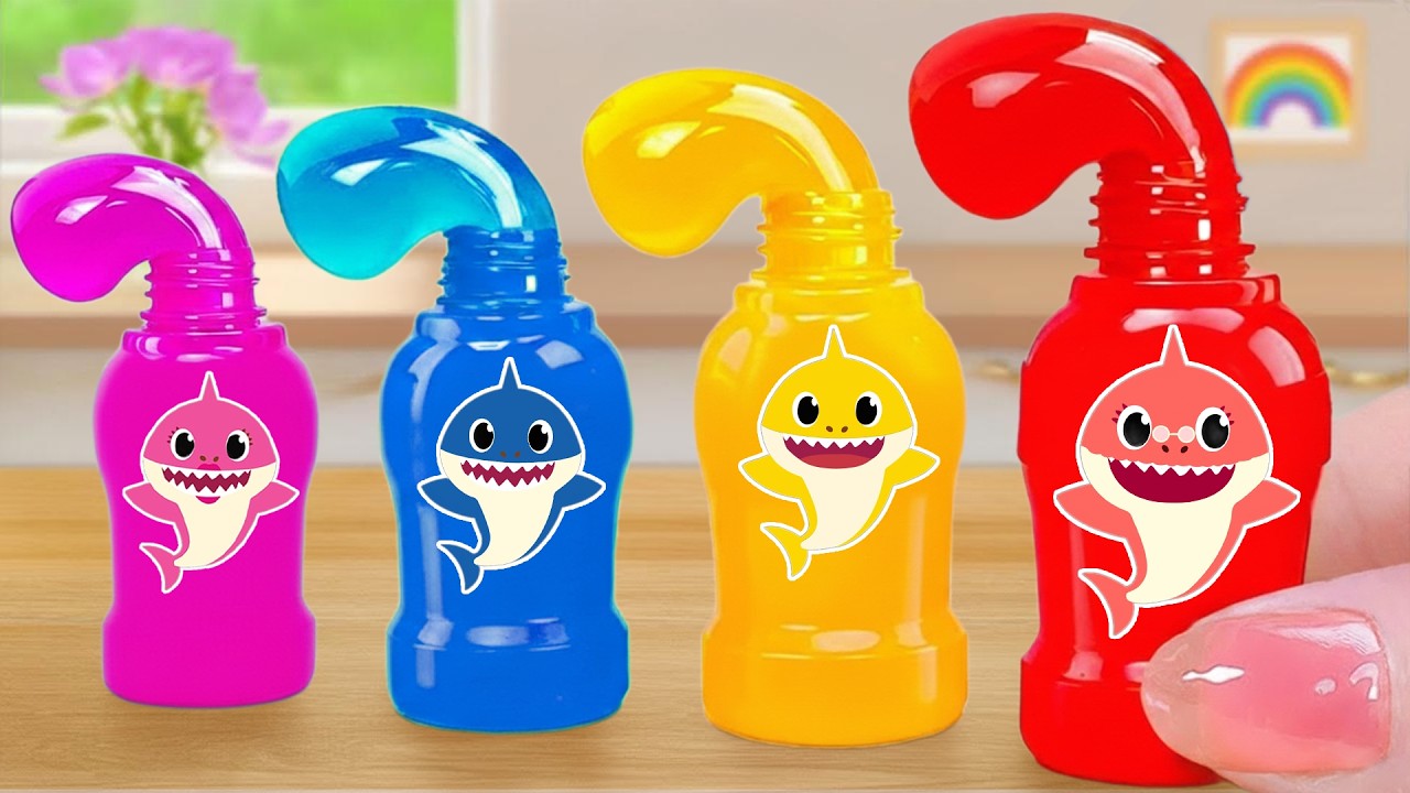 Honey baby shark Jelly Idea 🦈 Lovely Miniature Cake and Dessert Decorating Idea ❤️Luna Little Cake