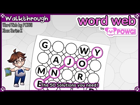 Walkthrough - Word Web by POWGI (Xbox) - 50 Solutions
