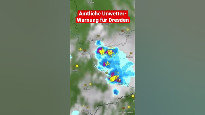 Amtliche UNWETTER-WARNUNG für Dresden⛈