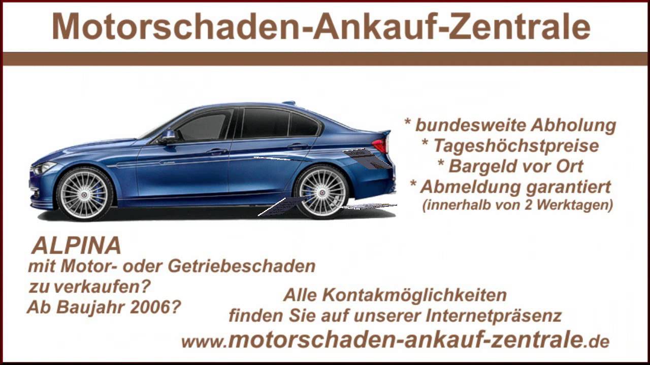 Bmw Alpina Mit Motorschaden Verkaufen Youtube