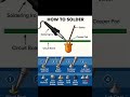 how to solder | solar method | how to soldaring #electronic #shorts