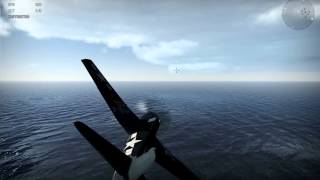 War Thunder - Aircraft Carrier Take Off And Landing W F6F-3