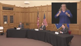 FOX61's Ben Goldman asking Lamont about Connecticut getting possibly outbid for protective gear