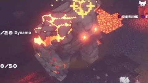 Minecraft Dungeons Unbreakable One boss battle