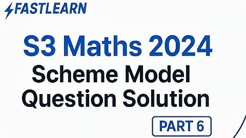 KTU Btech S3 MATHS 2024 scheme model question solution PART 6 #btech studentsbtech students #cse