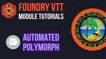 Foundry VTT Automated Polymorpher Module Tutorial (polymorph, wildshape, disguise self)