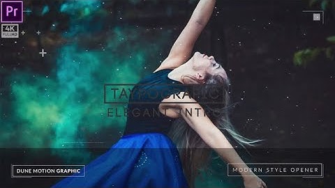 Typographic Elegant Intro Premiere Pro Templates