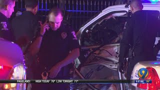 Four CMPD officers seriously hurt after police cruisers collided in north Charlotte
