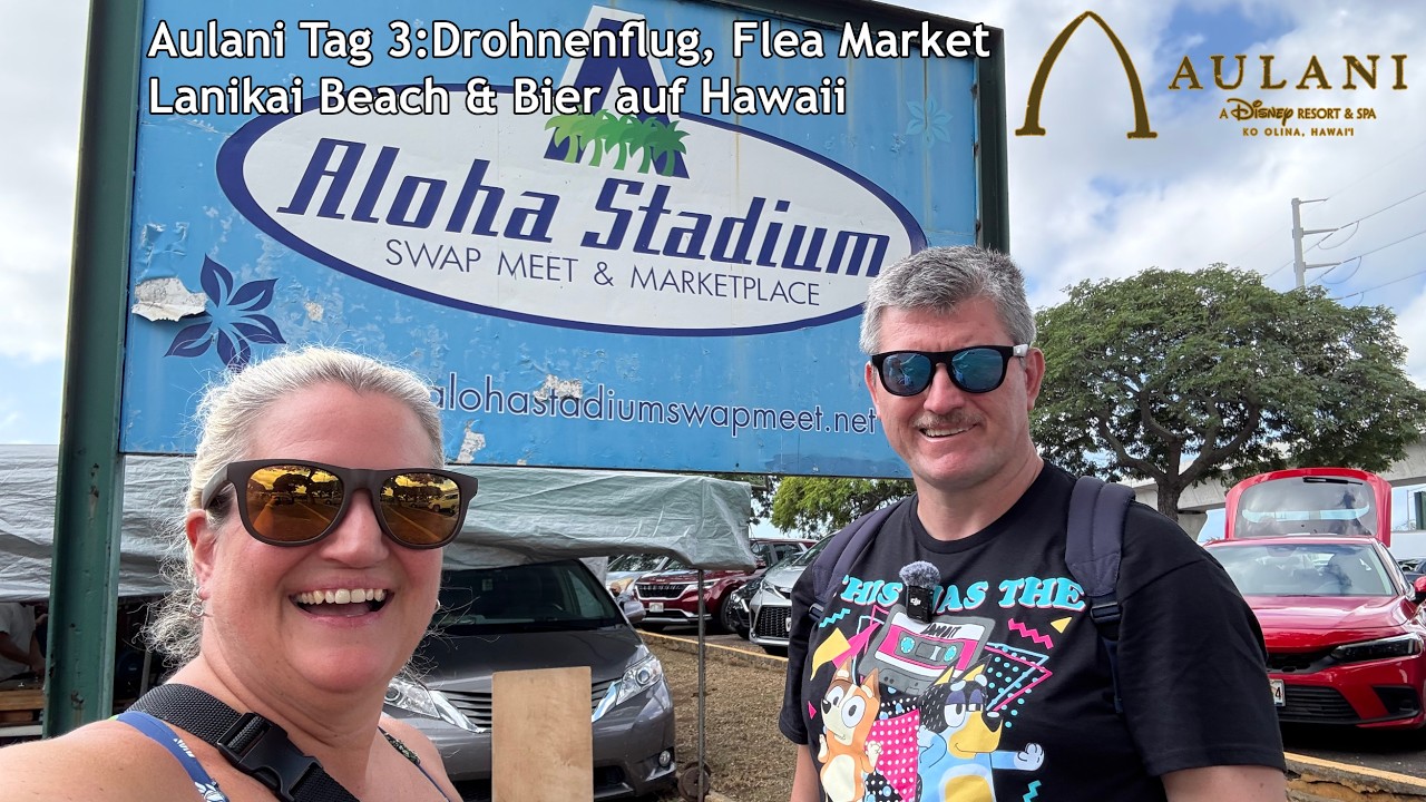 Unsere Drohne über Hawaiis Trauminseln! 😱 Lanikai Beach & Flea Market | Vlog 158 4k