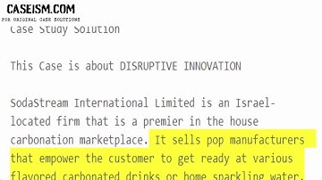 SodaStream Takes on Coke and Pepsi Case Study Help - Caseism.com