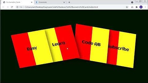 CSS3 Isometric Card Hover Effects #shorts