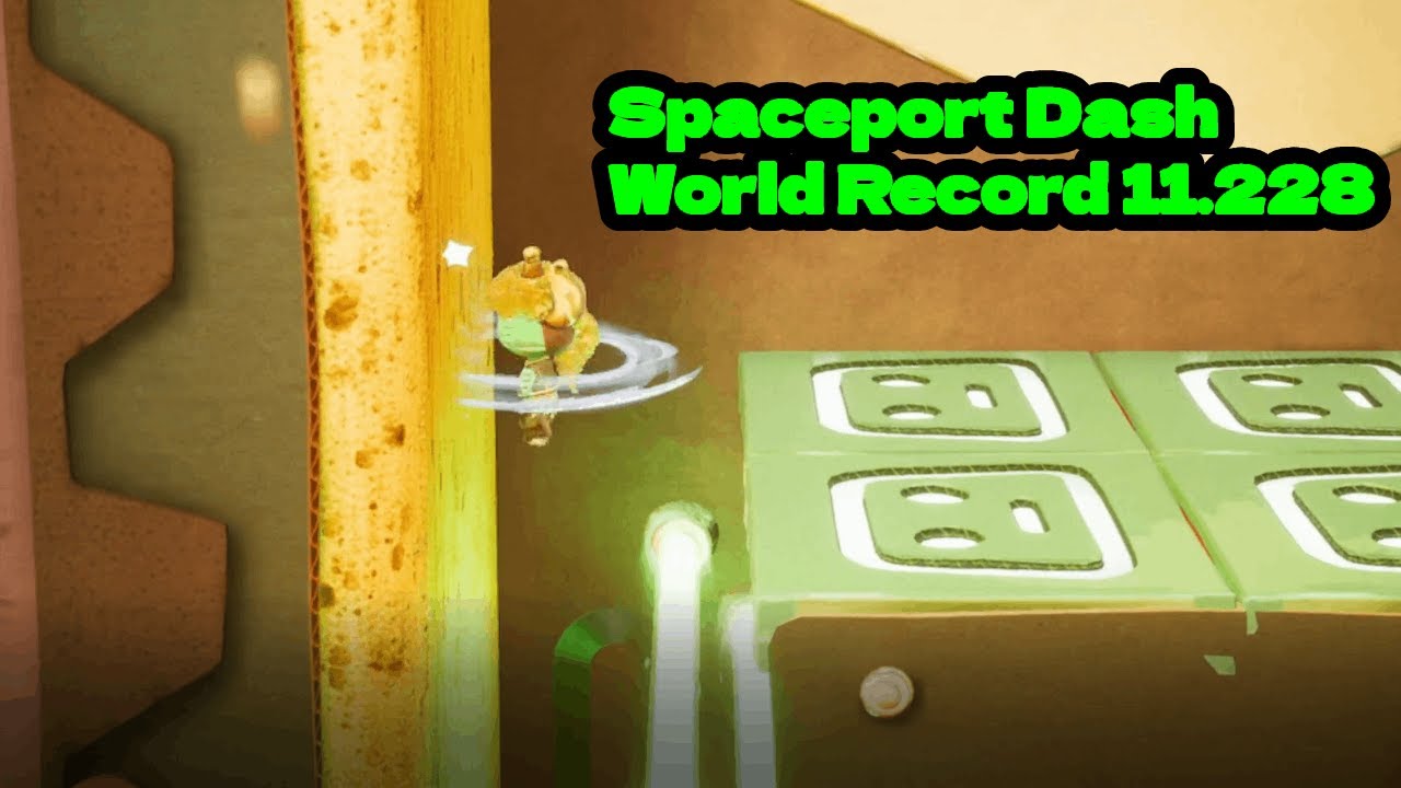 World Record Spaceport Dash 11.228 Sackboy A Big Adventure Solo Speedrun Controller Cam 4K