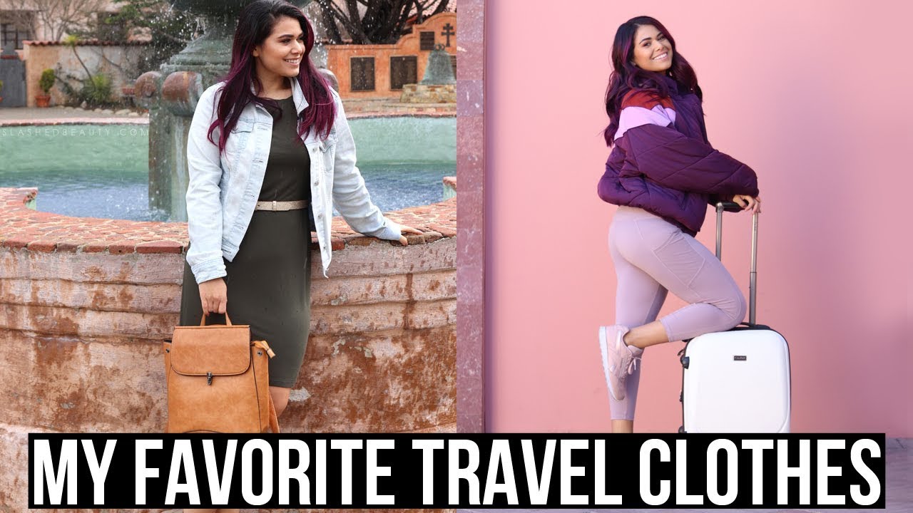 MY FAVORITE TRAVEL CLOTHES | Plane & Travel Outfits - YouTube