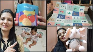 Reviewing Baby Playmat, Cloth Books and Elephant toy  FT. Ealing Mom screenshot 3