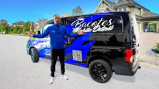MY NEW 5,000$ WRAP ON MY 2ND DETAILING VAN ...