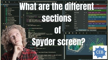 What are the sections of spyder screen?