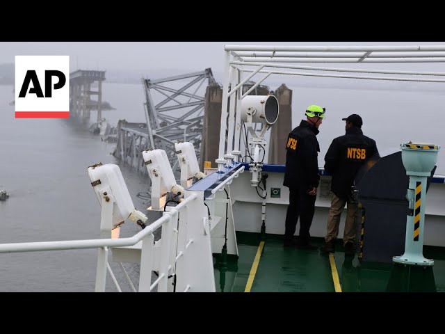 U.S. NTSB releases footage of Dali ship collision with Baltimore bridge