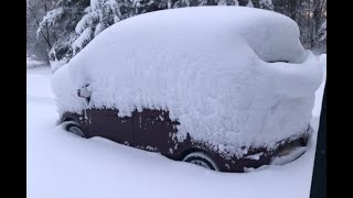 72 Hour Time Lapse of Snow Storm Melting  April in Minnesota