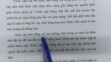 Văn lớp 3: TẢ CHIẾC CẶP SÁCH